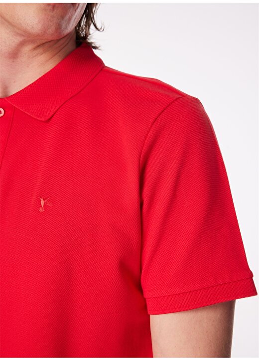 Fabrika Comfort Kırmızı Erkek Polo Yaka Basic Polo T-Shirt CM NOBRO K CEPSIZ 4