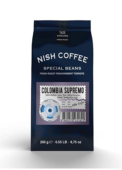 Nish Kolombiya Supremo 250 Gr Kahve 2