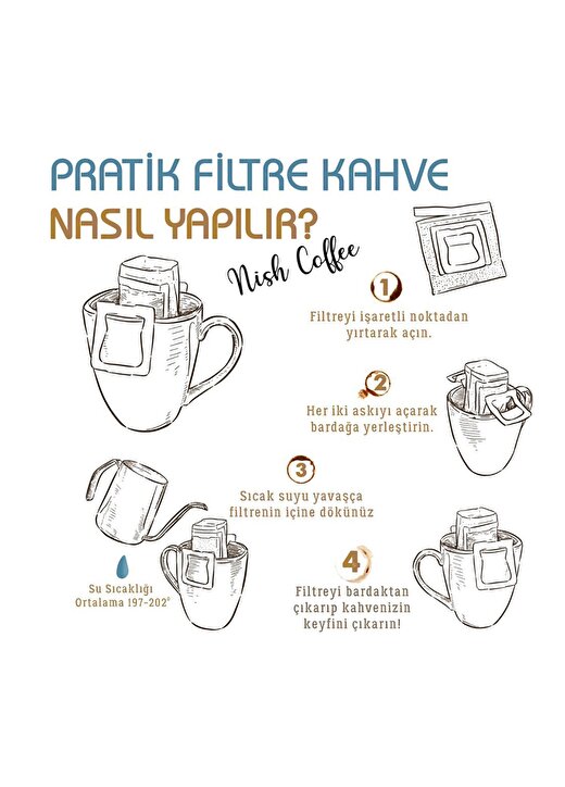 Nish Pratik Filtre Kahve Yüksek Kafein 3