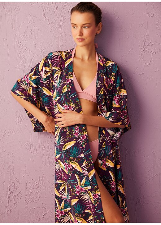 Penti Penti PL0ZE5RW22IY Çok Renkli Kadın Kimono Kimono 1