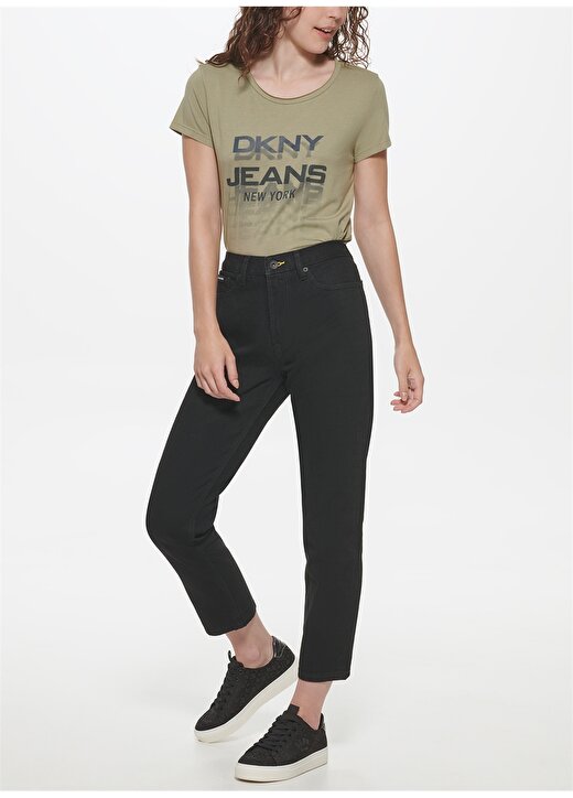 Dkny Jeans Yüksek Bel Straight Paça Regular Straight Kadın Denim Pantolon E1RK1744 1