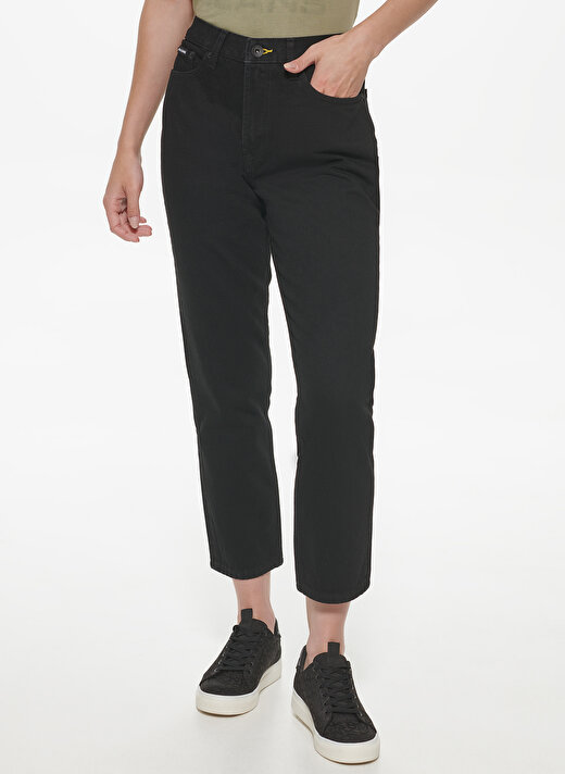 Dkny Jeans Yüksek Bel Straight Paça Regular Straight Kadın Denim Pantolon E1RK1744 2