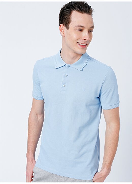 Beymen Business Polo Yaka Açık Mavi Erkek Polo T-Shirt 4B4822200001 1