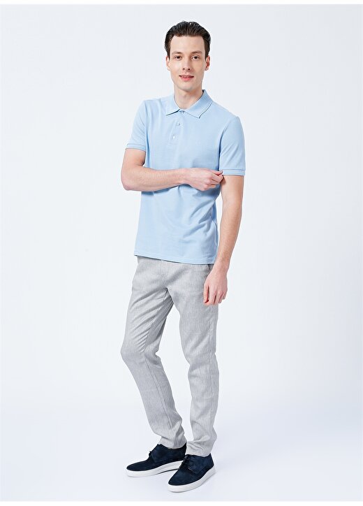 Beymen Business Polo Yaka Açık Mavi Erkek Polo T-Shirt 4B4822200001 2