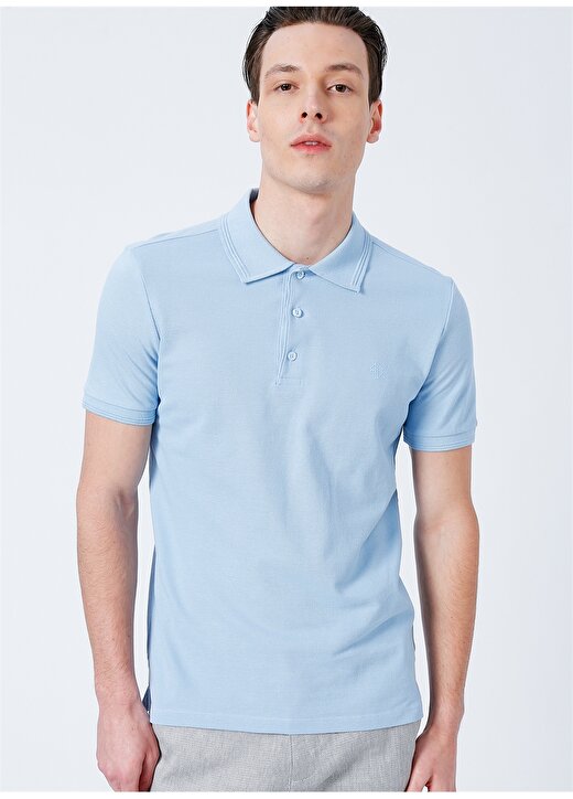 Beymen Business Polo Yaka Açık Mavi Erkek Polo T-Shirt 4B4822200001 3