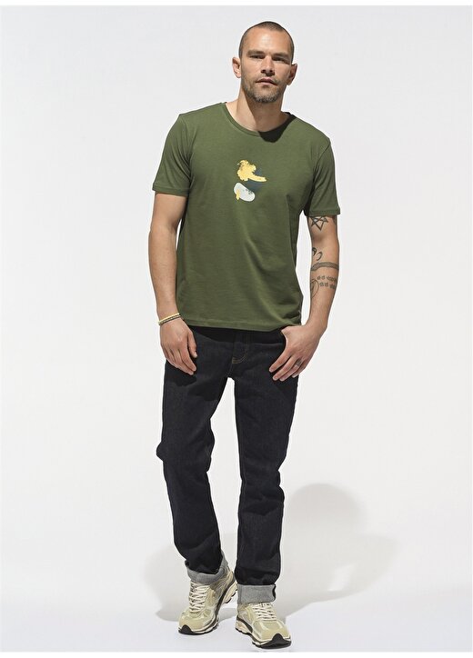 People By Fabrika Yeşil Erkek T-Shirt PFESS22TS0065 2