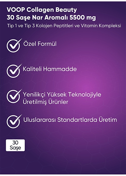 VOOP Collagen Beauty Kolajen 30 Saşe 4