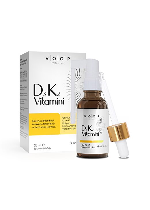 VOOP Vitamin D3K2 Sprey-Damla 20 Ml 1