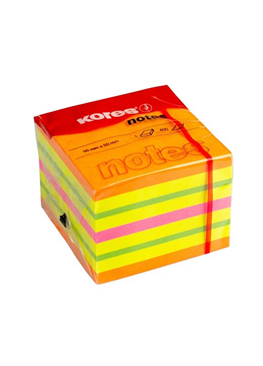Kores Çok Renkli Çocuk Not Kağıdı Not Kağıdı 50X50mm 400 Yaprak 1