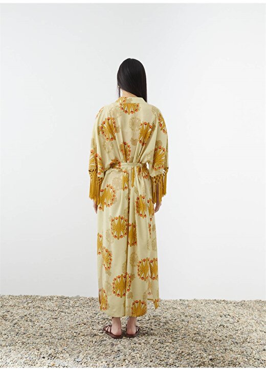Nocturne N22YN11006 Şal Yaka Rahat Kalıp Çok Renkli Kadın Kimono 2
