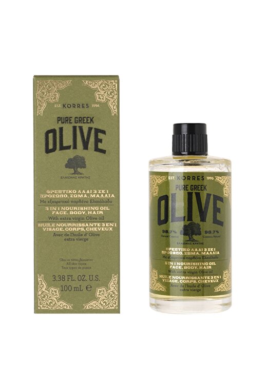Korres Olive 3In1 Nourishing Oil 100 Ml 3