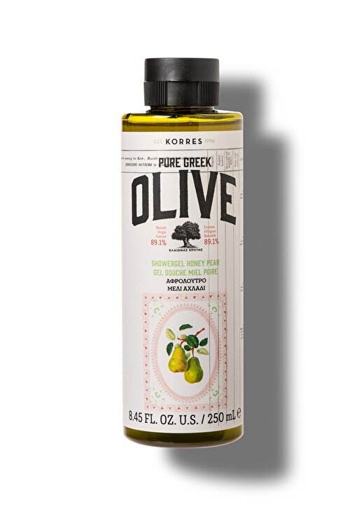 Korres Olive & Honey Pear Showergel 250 Ml 1
