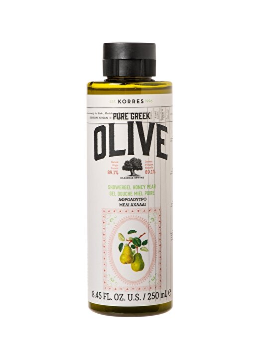 Korres Olive & Honey Pear Showergel 250 Ml 2