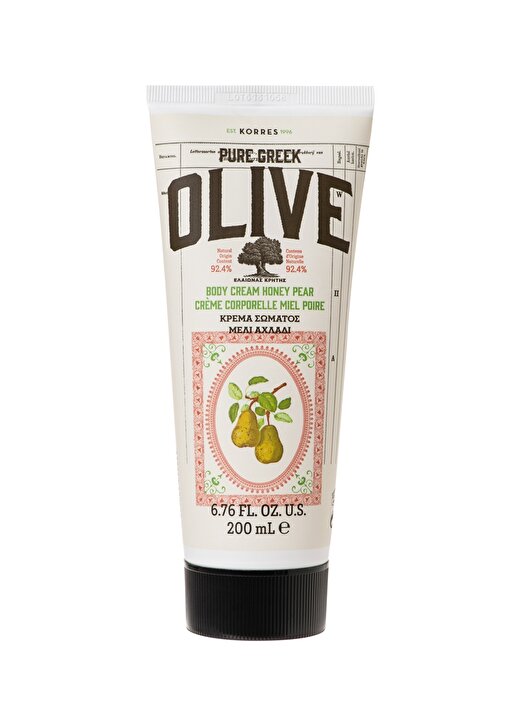 Korres Olive & Honey Pear Body Cream 200 Ml 2