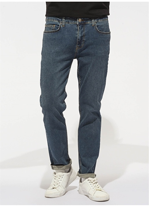 People By Fabrika İndigo Erkek Denim Pantolon PFESS22JP0001 2