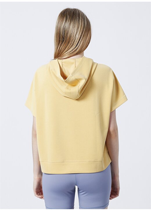 Pierre Cardin Harpi Kapüşonlu Regular Fit Düz Sarı Kadın Sweatshirt 4