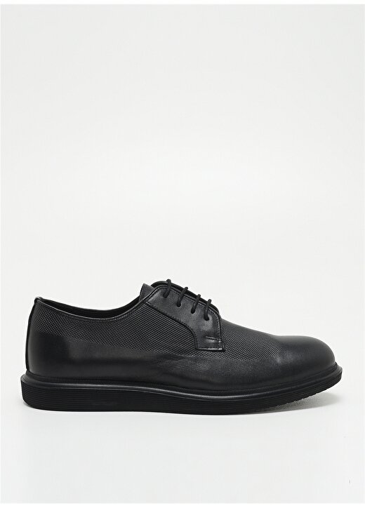 F By Fabrika Deri Siyah Erkek Klasik Ayakkabı CAMPLE 1