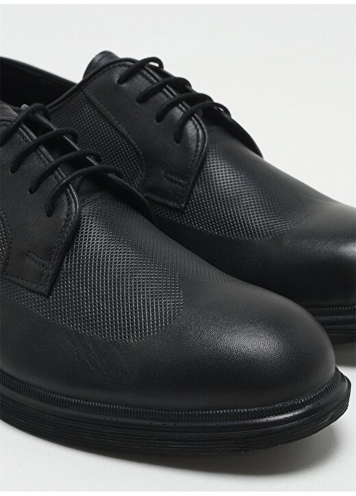F By Fabrika Deri Siyah Erkek Klasik Ayakkabı CAMPLE 4