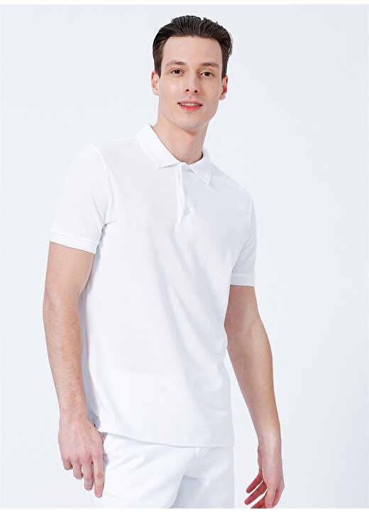 Beymen Business Polo Yaka Beyaz Erkek Polo T-Shirt 4B4822200001 3