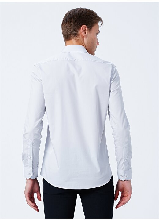 Altınyıldız Classics Slim Fit Klasik Gömlek Yaka Gri Erkek Gömlek 4A2000000021 4