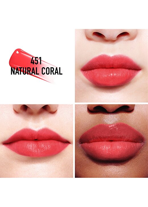 Dior Addict Lip Tint Lip Tint 24H Likit Ruj 451 Natural Coral 2