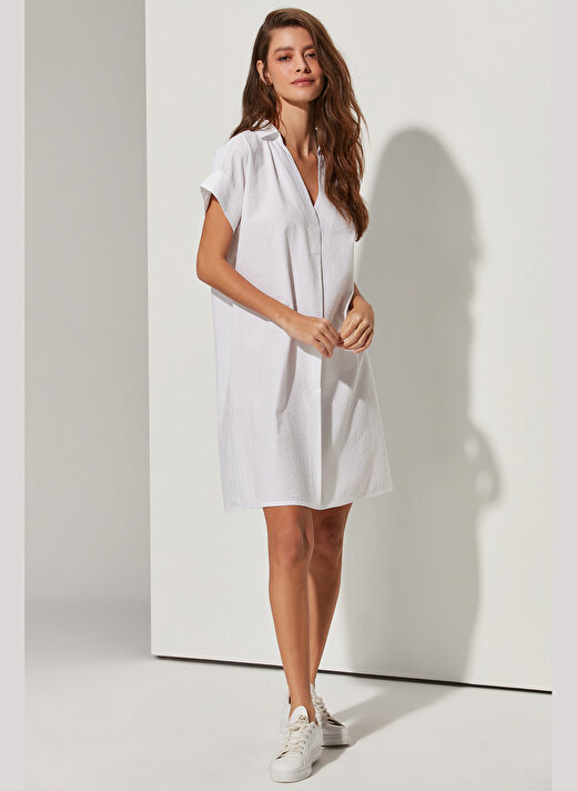  White by Nature Beyaz Kadın Plaj Elbisesi WBN3198-L 1