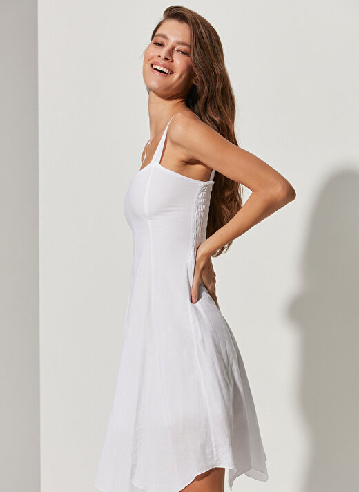  White by Nature Beyaz Kadın Plaj Elbisesi WBN3118-XL 3