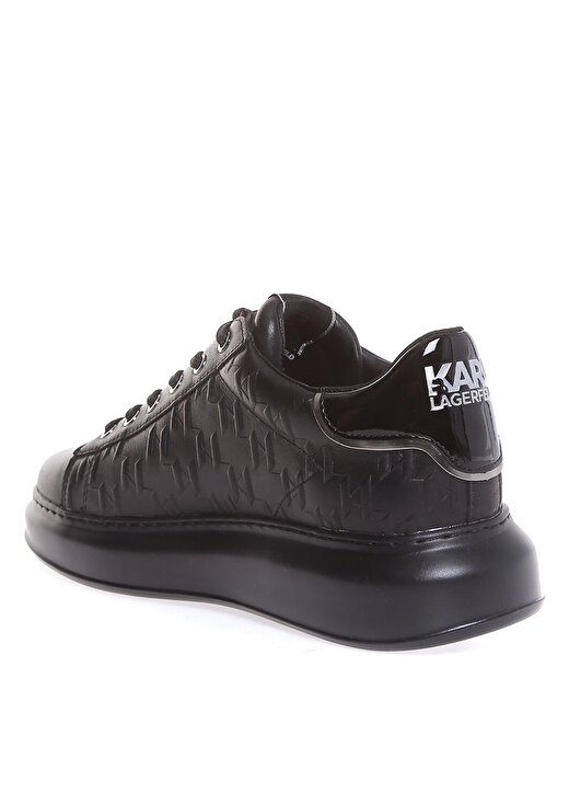 KARL LAGERFELD Siyah Erkek Yüksek Taban Deri Sneaker KL52549 2