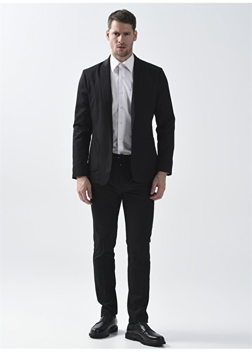 Fabrika Normal Bel Slim Fit Siyah Erkek Takım Elbise FANSE6,5TE01PART22300 1