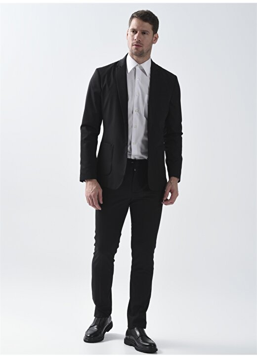 Fabrika Normal Bel Slim Fit Siyah Erkek Takım Elbise FANSE6,5TE01PART22300 2