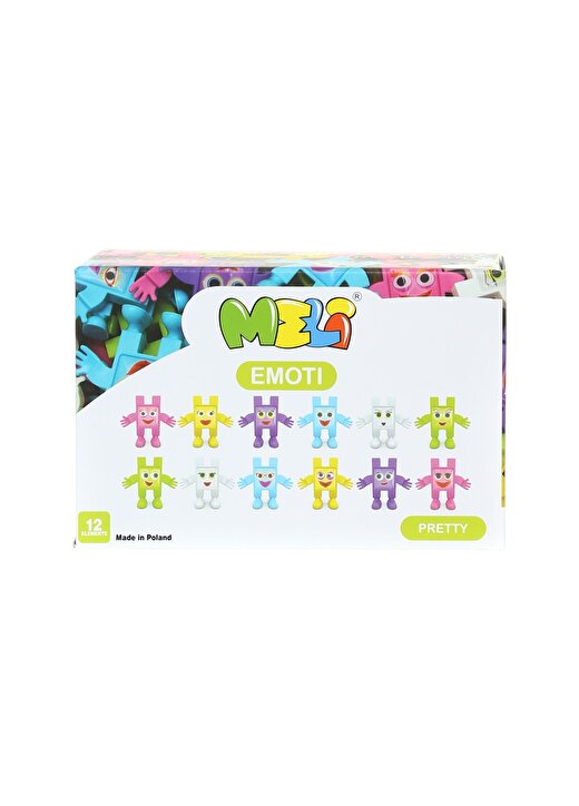 Junoo Çok Renkli Çocuk Yapı Oyunları Meli Toys Blok Oyuncak Emoti Pretty 1