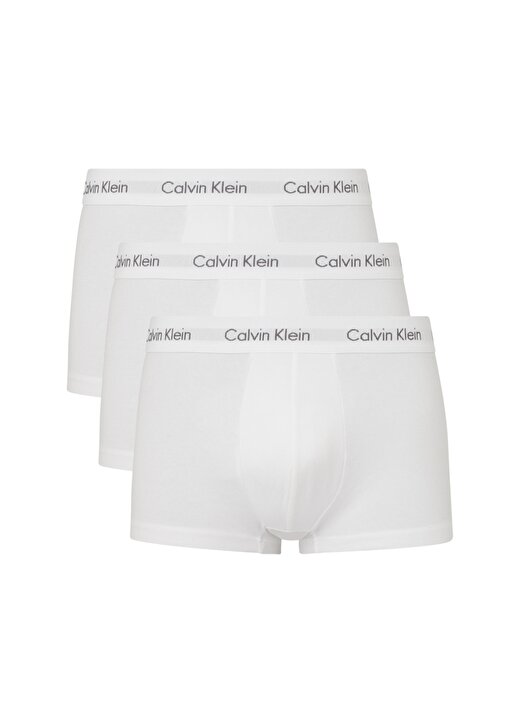 Calvin Klein Beyaz Erkek Boxer 0000U2664G 100 2
