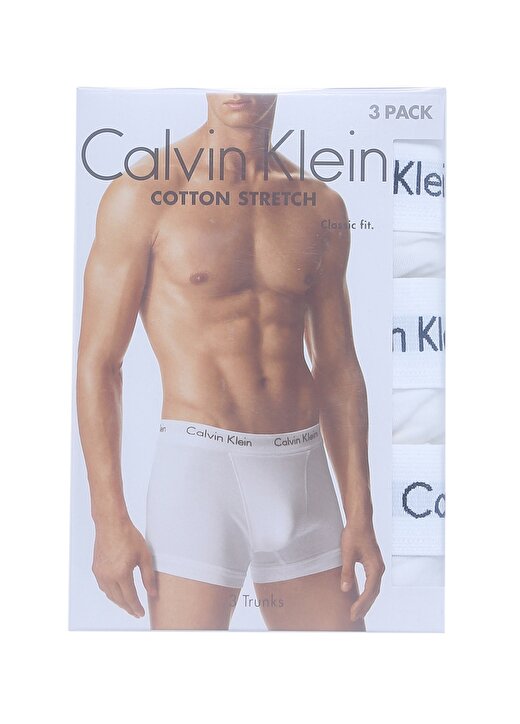 Calvin Klein Beyaz Erkek Boxer 0000U2662G 100 1