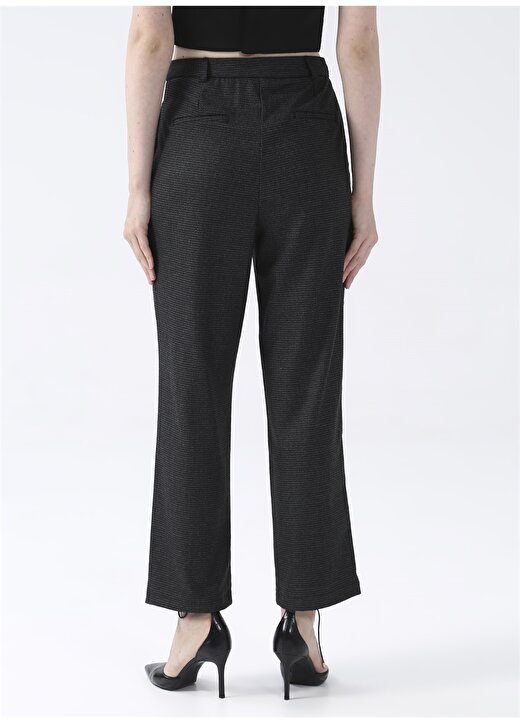 Fabrika Comfort Normal Bel Basic Siyah Kadın Pantolon CM-MILEY 4