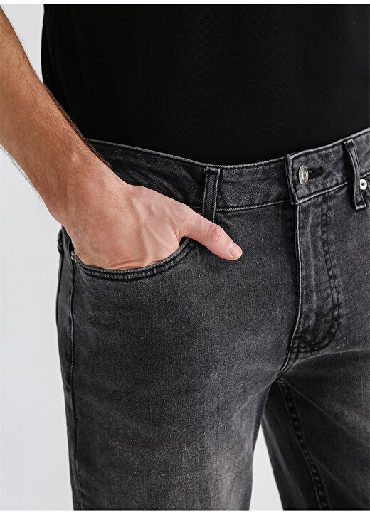 Fabrika Antrasit Erkek Normal Slim Fit Denim Pantolon FAB 4 4