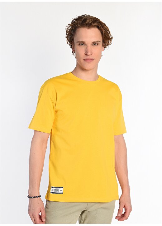 Ucla Bisiklet Yaka Sarı Erkek T-Shirt ARROW 1