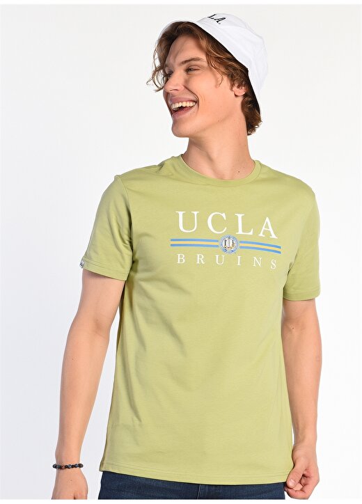 Ucla Bisiklet Yaka Yeşil Erkek T-Shirt PATRIA 2