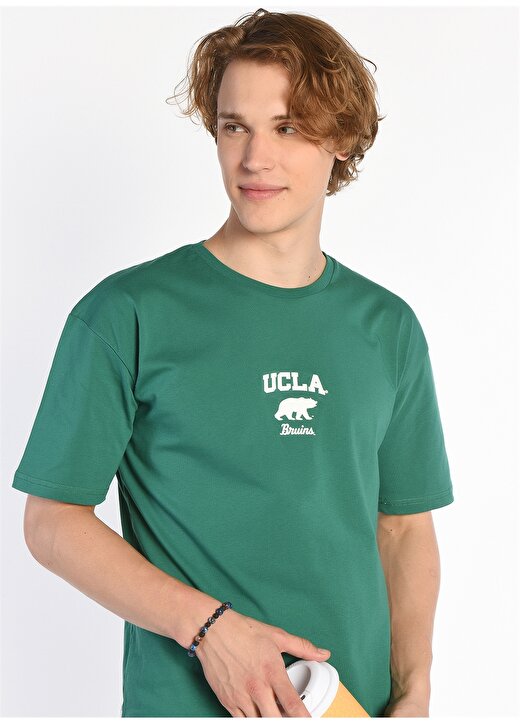 Ucla Bisiklet Yaka Yeşil Erkek T-Shirt SONORA 3