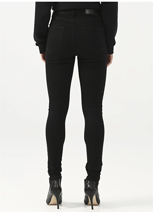 Fabrika Yüksek Bel Siyah Super Skinny Kadın Denim Pantolon DELLA-2 4