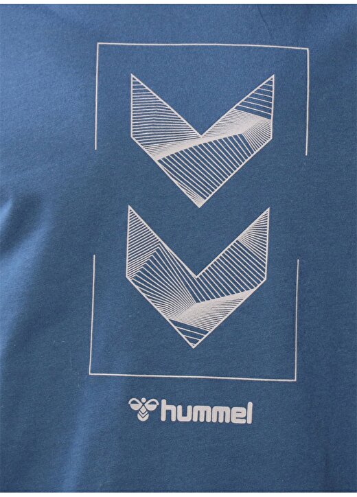 Hummel NASO Mavi Erkek T-Shirt 911599-7954 4