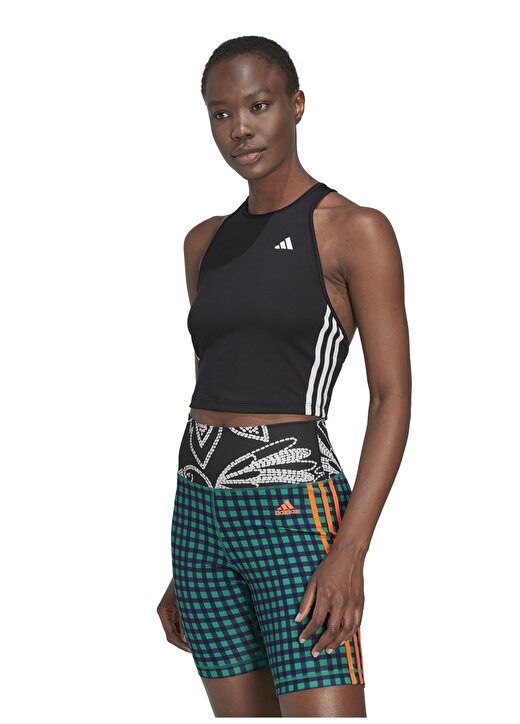 Adidas Siyah - Beyaz Kadın Atlet HN1049 W 3S CROP TK 2