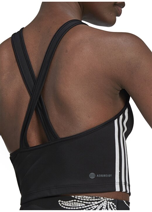 Adidas Siyah - Beyaz Kadın Atlet HN1049 W 3S CROP TK 4
