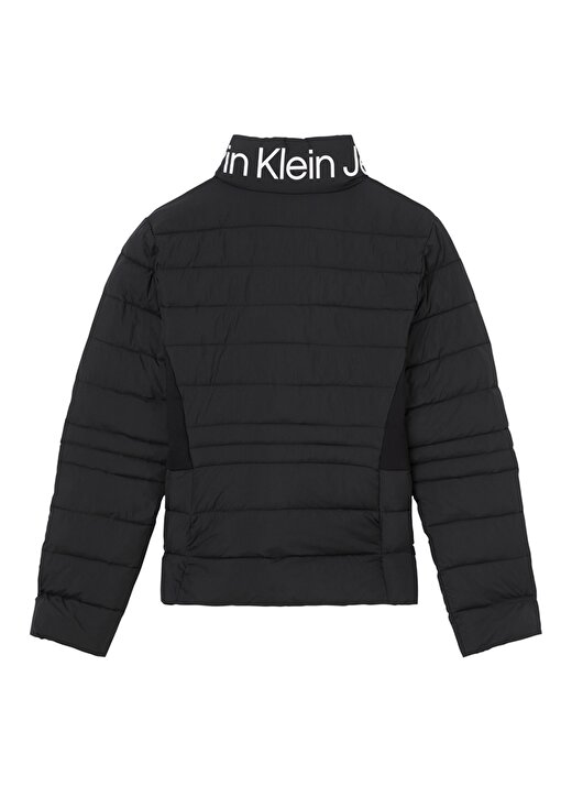 Calvin Klein Jeans Dik Yaka Normal Kalıp Siyah Kadın Mont J20J219012BEH 2