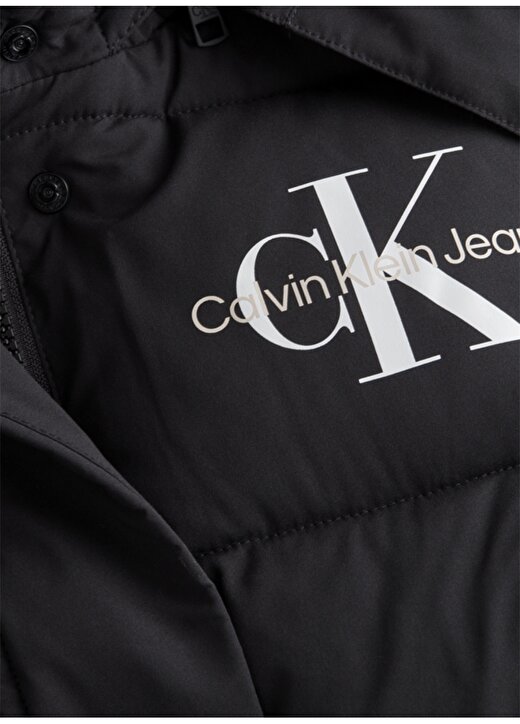 Calvin Klein Jeans Kapüşonlu Normal Kalıp Siyah Kadın Mont J20J219007BEH 2