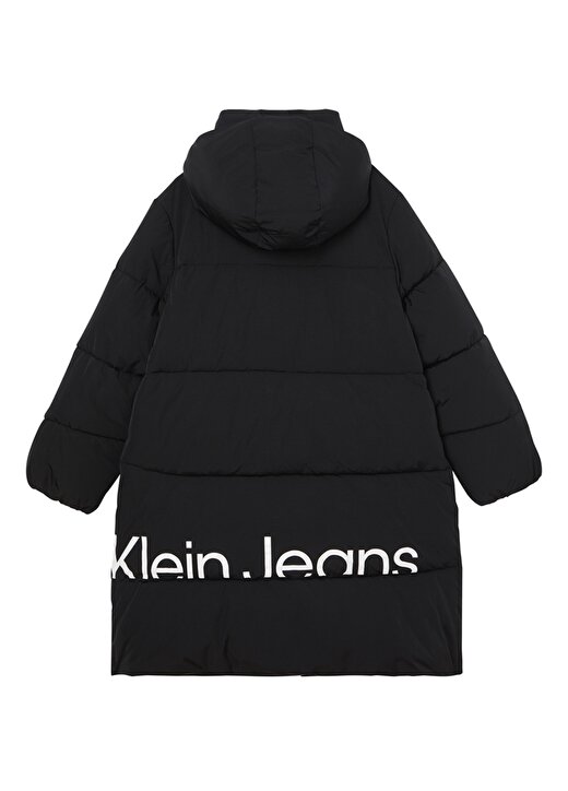Calvin Klein Jeans Kapüşonlu Normal Kalıp Siyah Kadın Mont J20J219831BEH 2