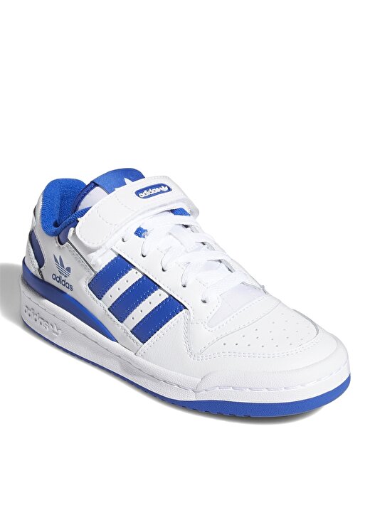 Adidas Beyaz - Mavi Erkek Çocuk Basketbol Ayakkabısı FY7974 FORUM LOW J 3