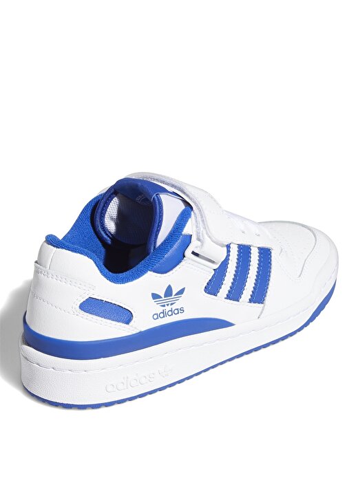 Adidas Beyaz - Mavi Erkek Çocuk Basketbol Ayakkabısı FY7974 FORUM LOW J 4
