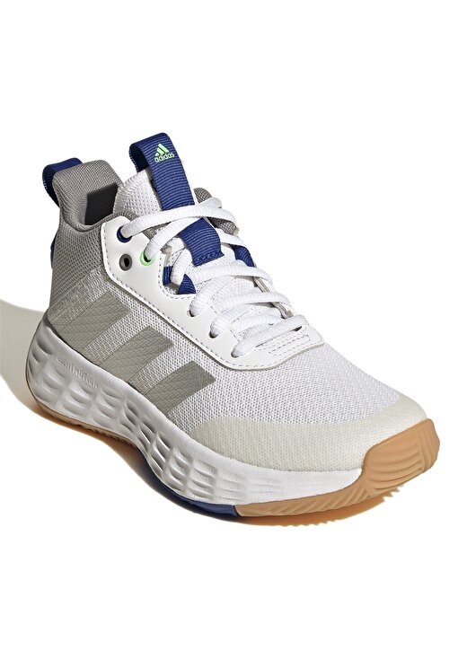 Adidas Beyaz - Gri Erkek Çocuk Basketbol Ayakkabısı GW1553 OWNTHEGAME 2.0 K 3