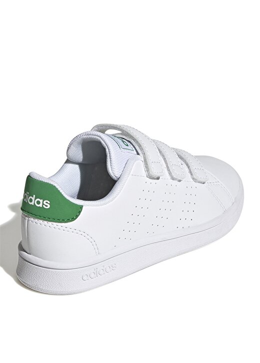 Adidas Beyaz - Yeşil Erkek Çocuk Yürüyüş Ayakkabısı GW6494 ADVANTAGE CF K 4