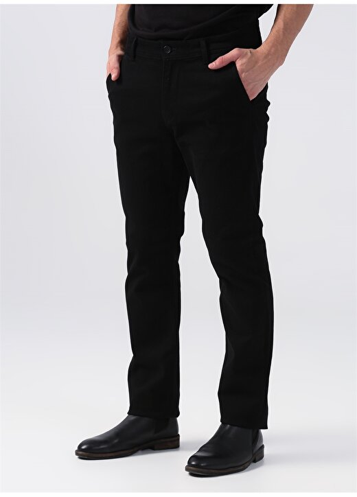 Fabrika Comfort Siyah Erkek Regular Fit Chino Pantolon CM P 65 3